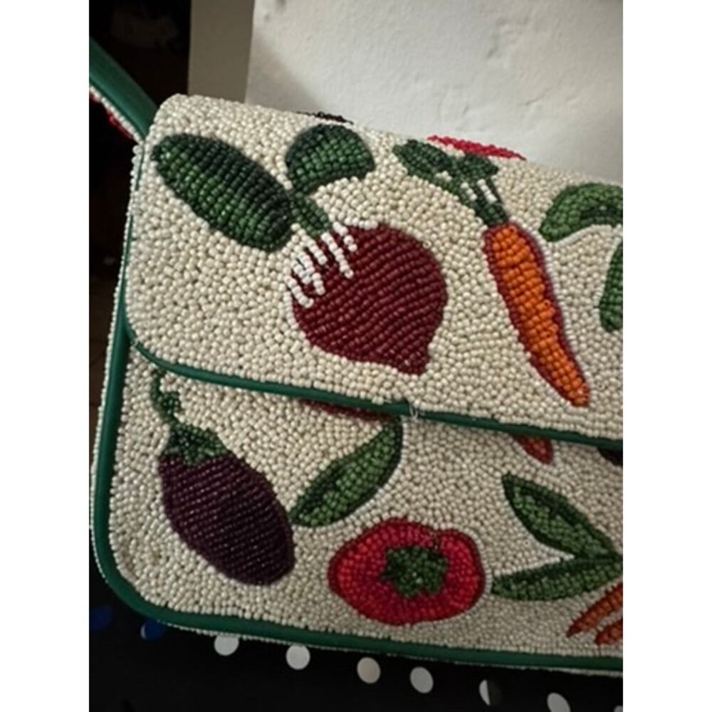 STAUD Tommy Beaded Crudite Vegetable Print Bag - Picture 6 of 6